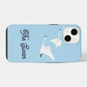 Der Schwan-Farbbereich iPhone Hülle (Rückseite (Horizontal))