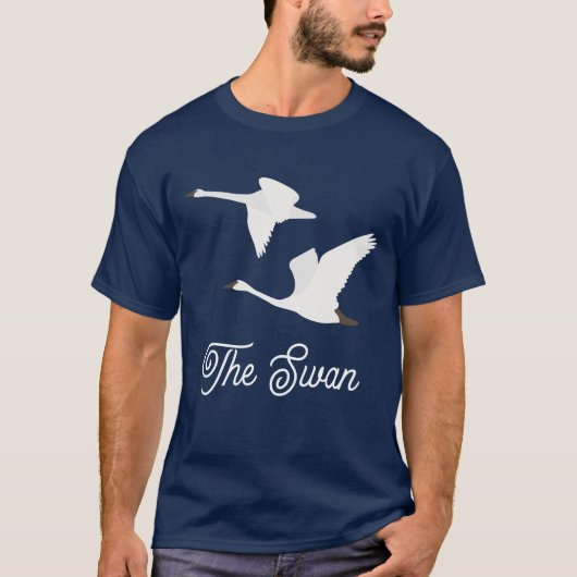 Der Schwan-Farbbereich T-Shirt (Vorderseite)