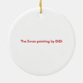 Der Schwan Keramikornament (Hinten)