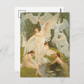 Der Schwan Maidens | Walter Crane Postkarte (Vorne/Hinten)