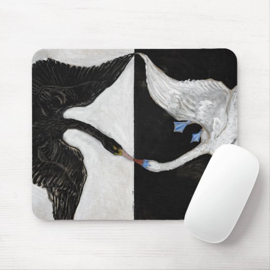 Der Schwan Nr. 1 von Hilma af Klint Mousepad (Mit Mouse)