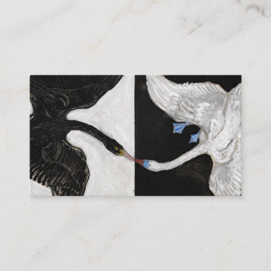 Der Schwan Nr. 1 von Hilma af Klint Visitenkarte (Vorderseite)