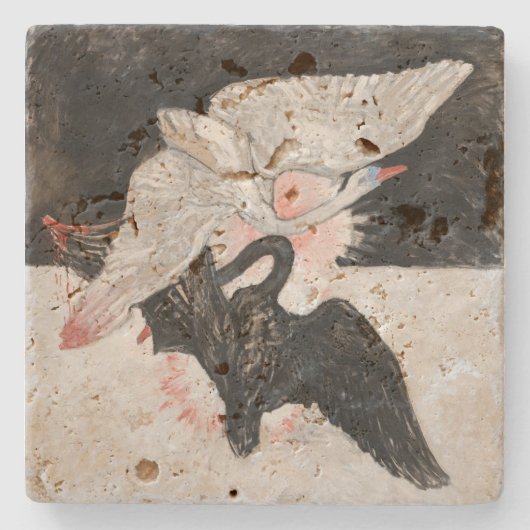 Der Schwan, Nr. 2 | Hilma af Klint | Steinuntersetzer (Vorderseite)