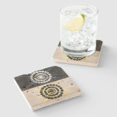 Der Schwan, Nr. 8 | Hilma af Klint | Steinuntersetzer (Seitenansicht)