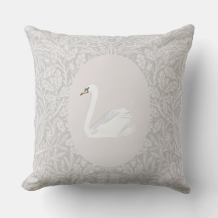 Der Schwan, vintage Kinderzimmer  Kissen