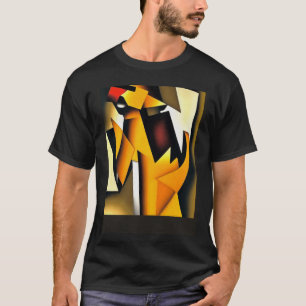 Der Schwanz, der das geometrische Abstrakte des Hu T-Shirt