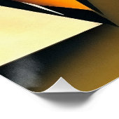 Der Schwanz, der die geometrische Abstrakte Kunst Poster (Ecke)