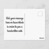 Der Schwanz der Wale Postkarte (Rückseite)