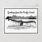 Der Schwanz der Wale Postkarte (Vorderseite)