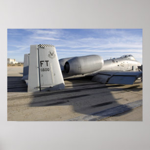 Der Schwanzabschnitt eines A-10 Thunderbolt II Poster