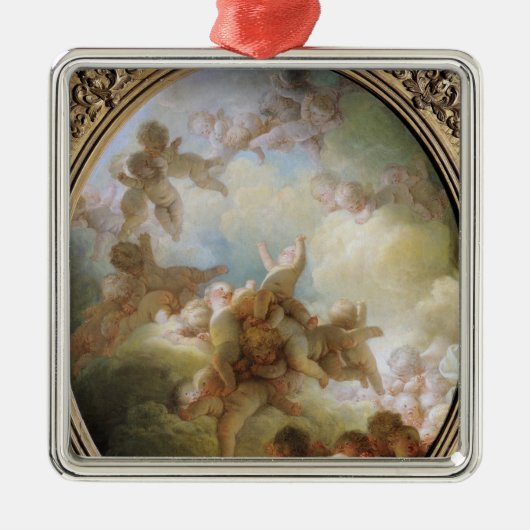 Der Schwarm der Amoren, c.1767 Ornament Aus Metall (Vorne)