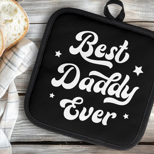 Der Schwarz-weißste Papa aller Zeiten Topflappen