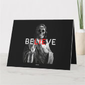 Der schwarze Antichrist Jesus Skull glaubt dem Sat Karte (Rückseite)