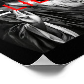 Der schwarze Antichrist Jesus Skull glaubt dem Sat Poster (Ecke)