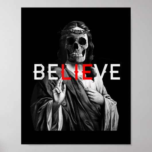Der schwarze Antichrist Jesus Skull glaubt dem Sat Poster (Vorne)