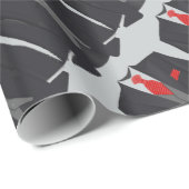 Der schwarze Anzug der Männer und rotes Geschenkpapier (Rolleneckpunkt)