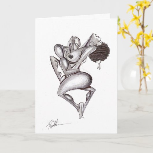 Der Schwarze Berry Karte (Gelbe Blume)