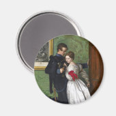 Der Schwarze Brunswicker von John Everett Millais Magnet (Vorderseite/Rückseite)