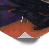 Der Schwarze Brunswicker von John Everett Millais Poster (Ecke)