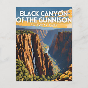 Der Schwarze Canyon der Gunnison Postkarte