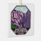 Der Schwarze Canyon des Gunnison-Nationalparks Vin Keramikornament (Rechts)