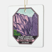 Der Schwarze Canyon des Gunnison-Nationalparks Vin Keramikornament (Links)