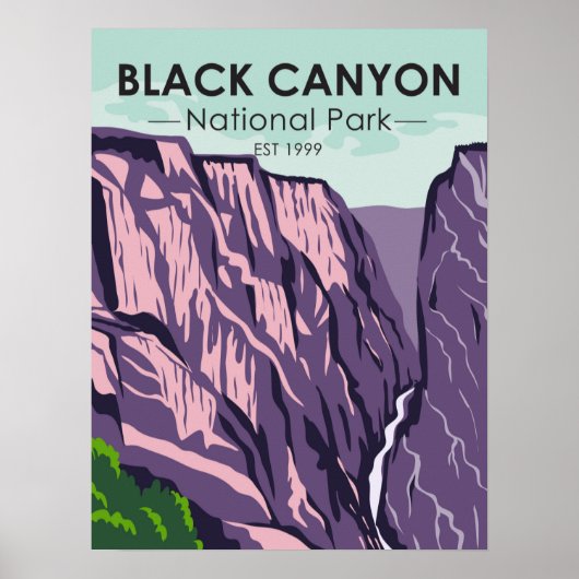 Der Schwarze Canyon des Gunnison-Nationalparks Vin Poster (Vorne)