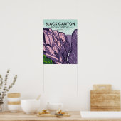 Der Schwarze Canyon des Gunnison-Nationalparks Vin Poster (Küche)