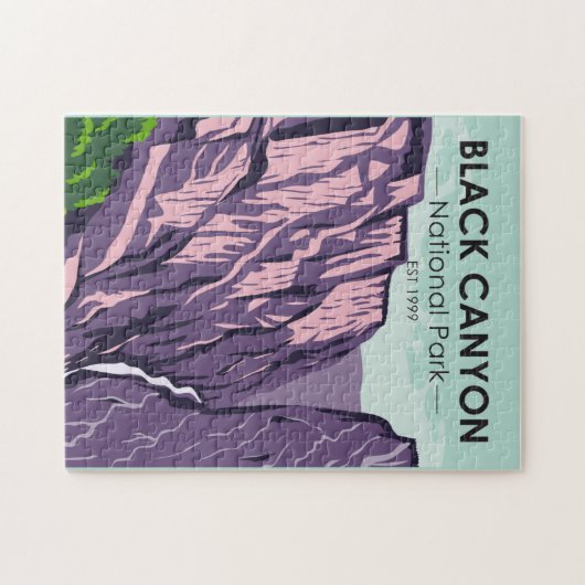 Der Schwarze Canyon des Gunnison-Nationalparks Vin Puzzle (Horizontal)