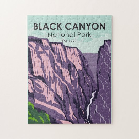 Der Schwarze Canyon des Gunnison-Nationalparks Vin Puzzle (Vertikal)