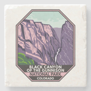 Der Schwarze Canyon des Gunnison-Nationalparks Vin Steinuntersetzer
