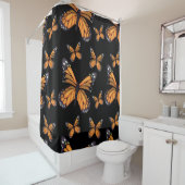 Der Schwarze Duschvorhang von Monarch Butterflies (Beispiel)