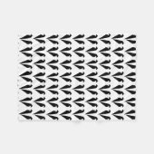 "Der schwarze Engel" Fleecedecke (Vorderseite (Horizontal))