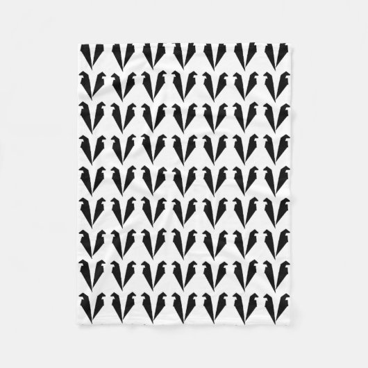 "Der schwarze Engel" Fleecedecke (Vorderseite)