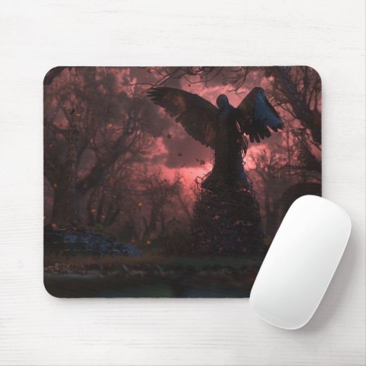 Der schwarze Engel Mousepad (Mit Mouse)