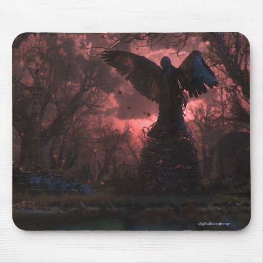 Der schwarze Engel Mousepad (Vorne)