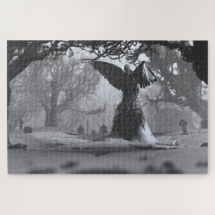 Der Schwarze Engel (Winter) Puzzle