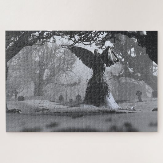 Der Schwarze Engel (Winter) Puzzle (Horizontal)