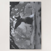 Der Schwarze Engel (Winter) Puzzle (Vertikal)