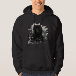 Der schwarze goldene Retrievers Hoodie