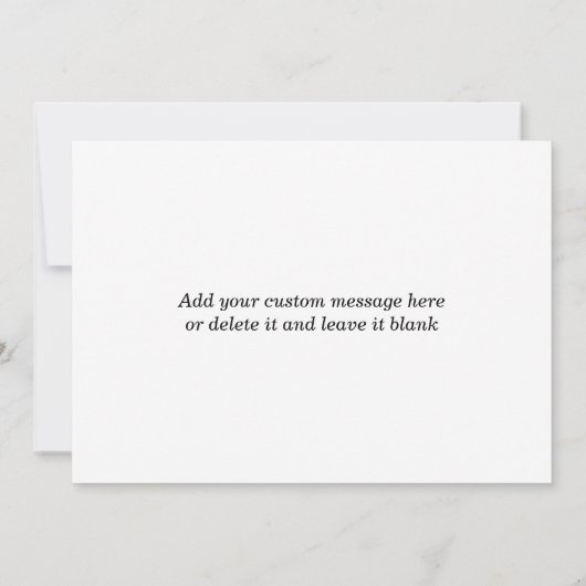 Der schwarze handgeschriebene Abschluss-Hut danken Dankeskarte (Rückseite)