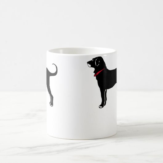 Der schwarze Hund Kaffeetasse (Mittel)