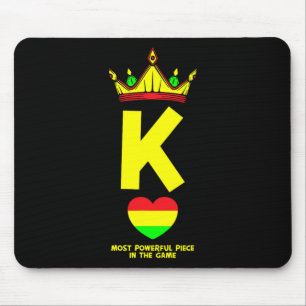 Der schwarze König ist das mächtigste Stück im Spi Mousepad