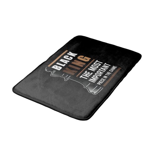 Der schwarze König ist das wichtigste Stück im Spi Badematte (Schrägansicht)