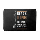 Der schwarze König ist das wichtigste Stück im Spi Badematte (Vorderseite)