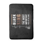 Der schwarze König ist das wichtigste Stück im Spi Badematte (Vorderseite Vertikal)