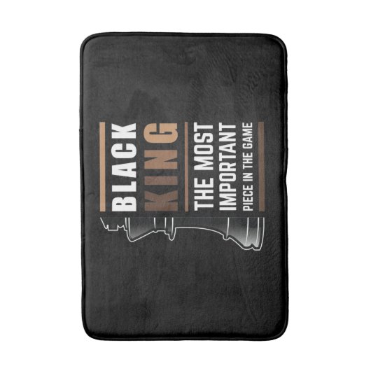 Der schwarze König ist das wichtigste Stück im Spi Badematte (Vorderseite Vertikal)