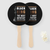 Der schwarze König ist das wichtigste Stück im Spi Fächer (Vorne und Hinten)