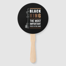 Der schwarze König ist das wichtigste Stück im Spi Fächer