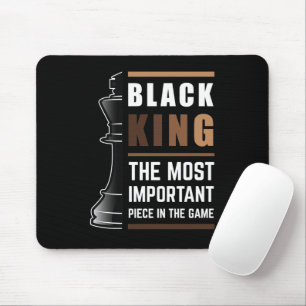 Der schwarze König ist das wichtigste Stück im Spi Mousepad